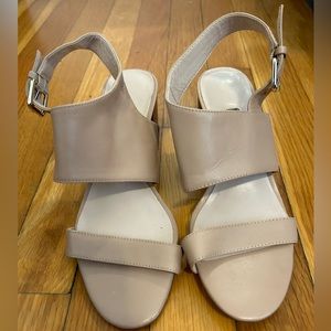 Nine West Nude Chunky Heel